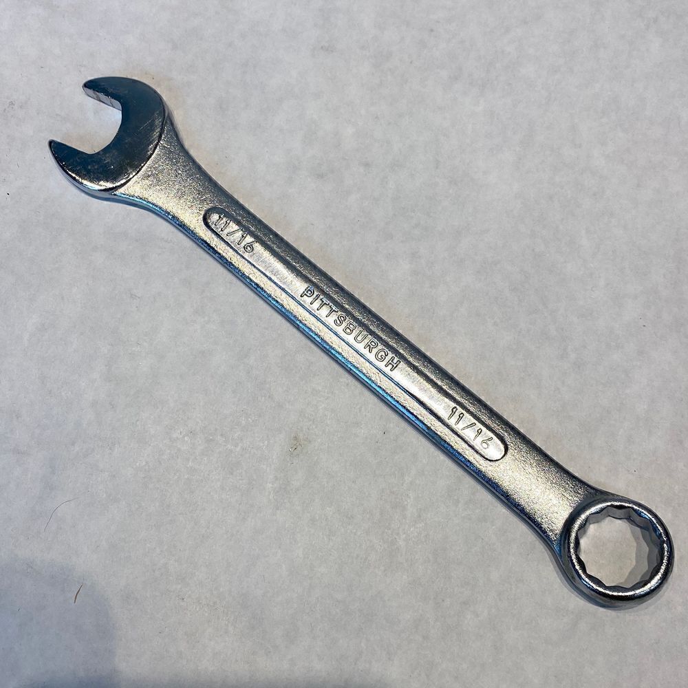 Pittsburgh 11/16” Combination Wrench Chrome Vanadium